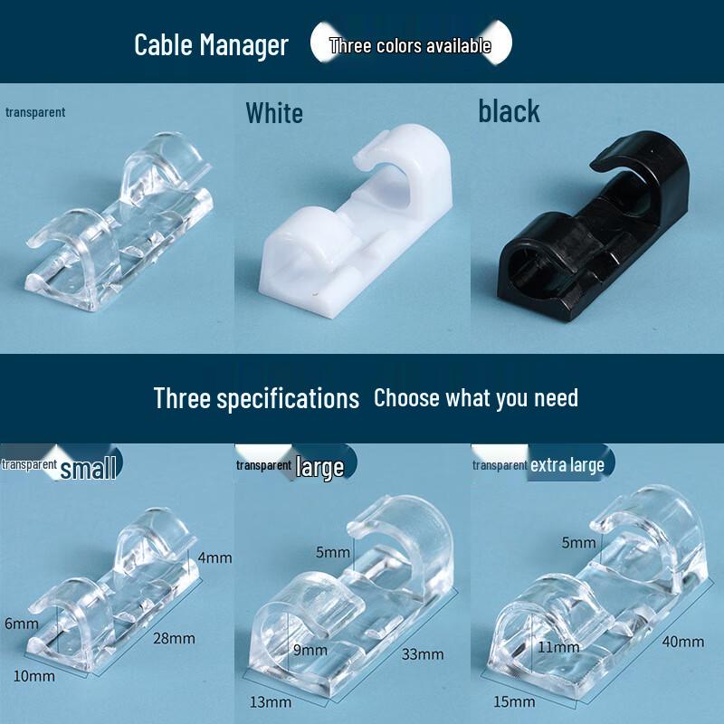 Self-Adhesive Cable Organizer Clips