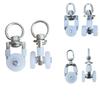 Curtains Metal Wheels Silent Hooks Curtain Track Roller Multifunctional Durable Ceiling Pulley Drapery Rail Sliding Glider