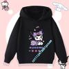 2026 New Kurumi Children's Hooded Sweatshirt Boys' Sport Shirt Girls' Casual Top Sanrio Cartoon Print Fall/Winter Pullover Shirt