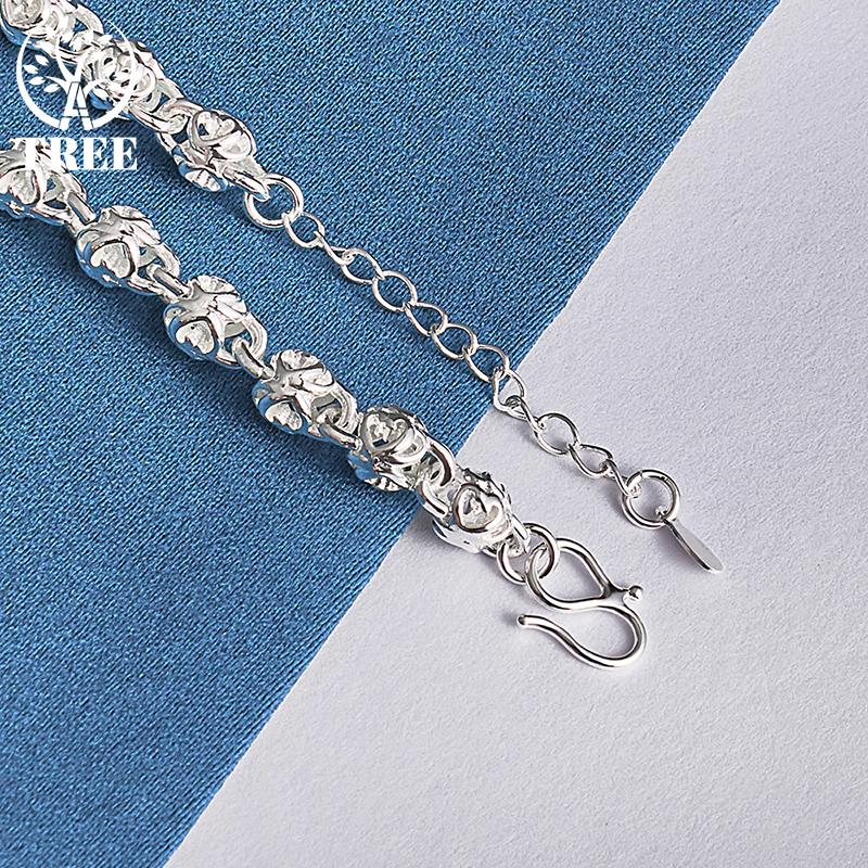 925 Sterling Silver Faucet Chain Bracelet Jewelry