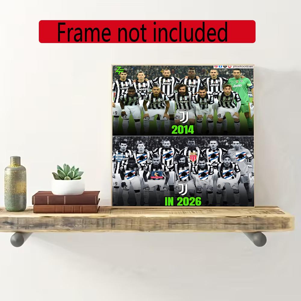 Juventus 5D Diamond Painting Round Diamond Rhinestones Mosaic Diamond Embroidery Wall Paintings Rhinestones Gift Frameless