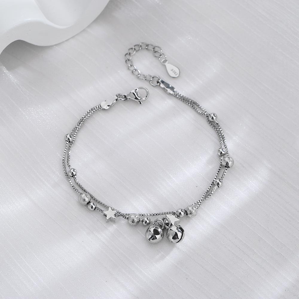 Bracciale con Perline Opache a Doppio Strato Gu Maoning: Ciondolo Stella Gioielli Fortunati per Fidanzate