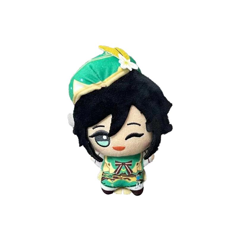 20 Styles 10CM Impact Tartaglia Zhong Li Kokomi Eula Raiden Shogun Peluche Pendentif Jouet Poupée Mini Porte-clés Sac à dos conçu pour Cadeau