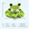 New Pet Hood Hand-knitted Hat in the Shape of a Little Frog Pet Headwear Suitable for Small to Medium-sized Dogs and Cats