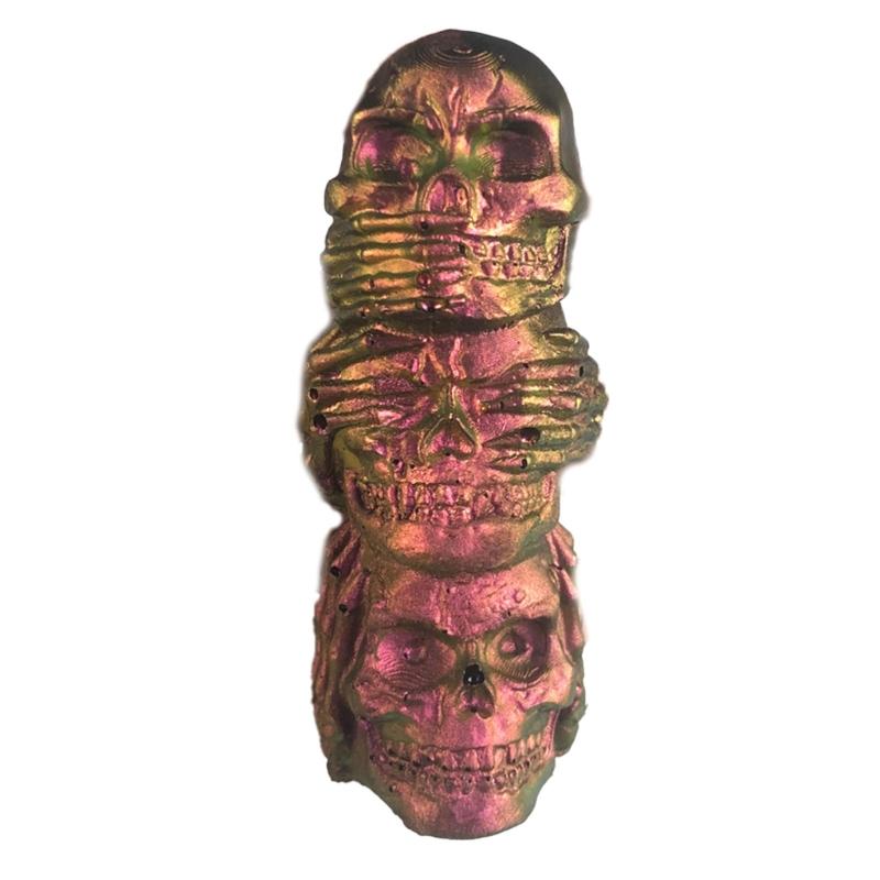 3D Skull Candle Mold,Skeleton Candle Silicone Mold for Candle Making,DIY Resin Crafts Mold for Aromatherapy Candle,Soap