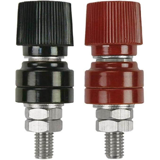 Ampper M10 Удаленные клеммы аккумулятора, 3/8  250A 12V Удаленный клеммный пост для запуска от аккумулятора, Удаленный клеммный пост для переноса клеммы аккумулятора (Красный и черный) M6