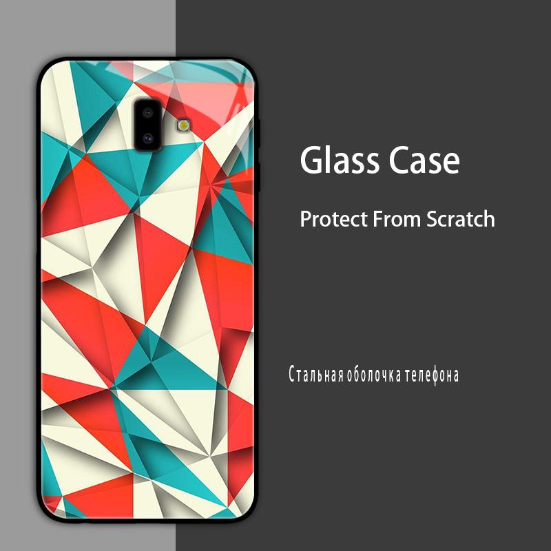 For Samsung J6 J6+ 2018 Case Cover Tempered Glass Case Hard Shockproof Coque Bumper For Samsung J4 Plus J7 2017 Protect Case
