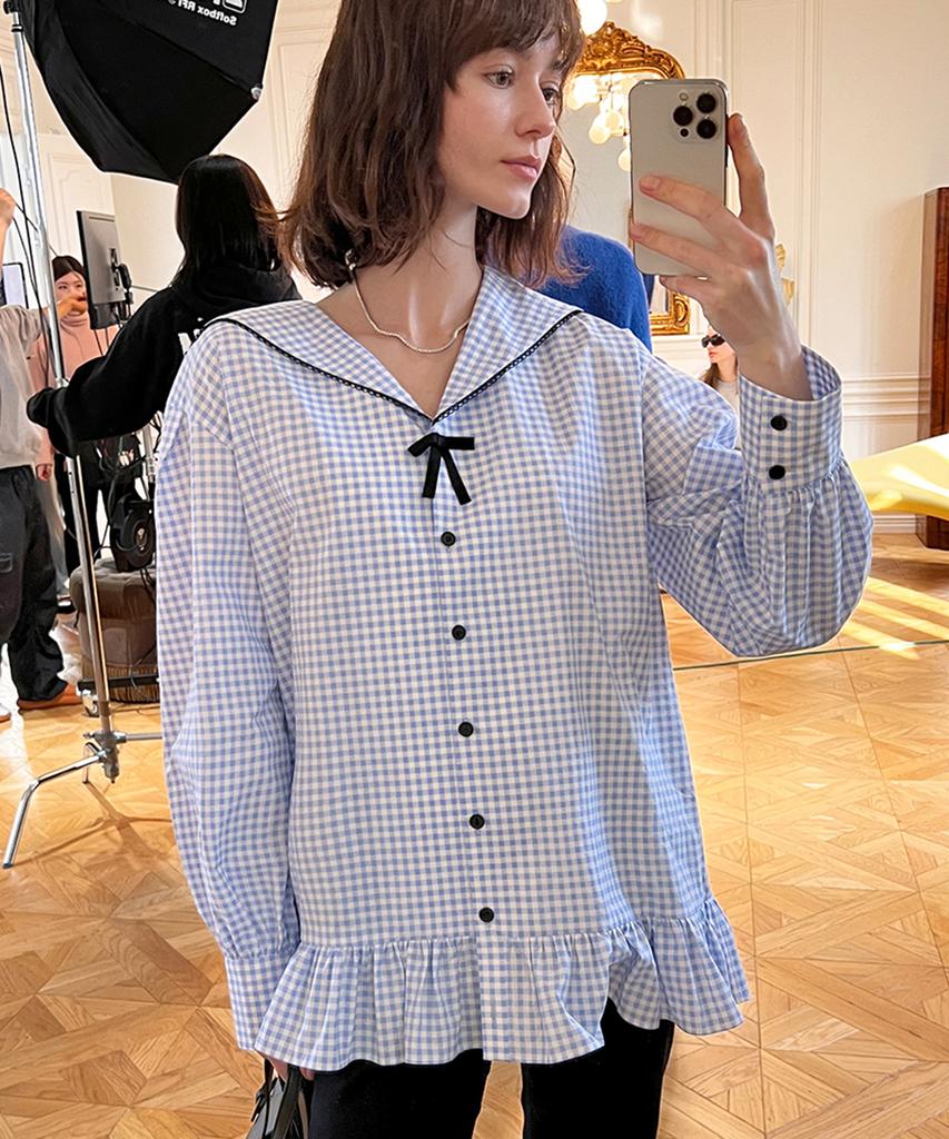 Dyuidyui Sailor Shirt_Blue