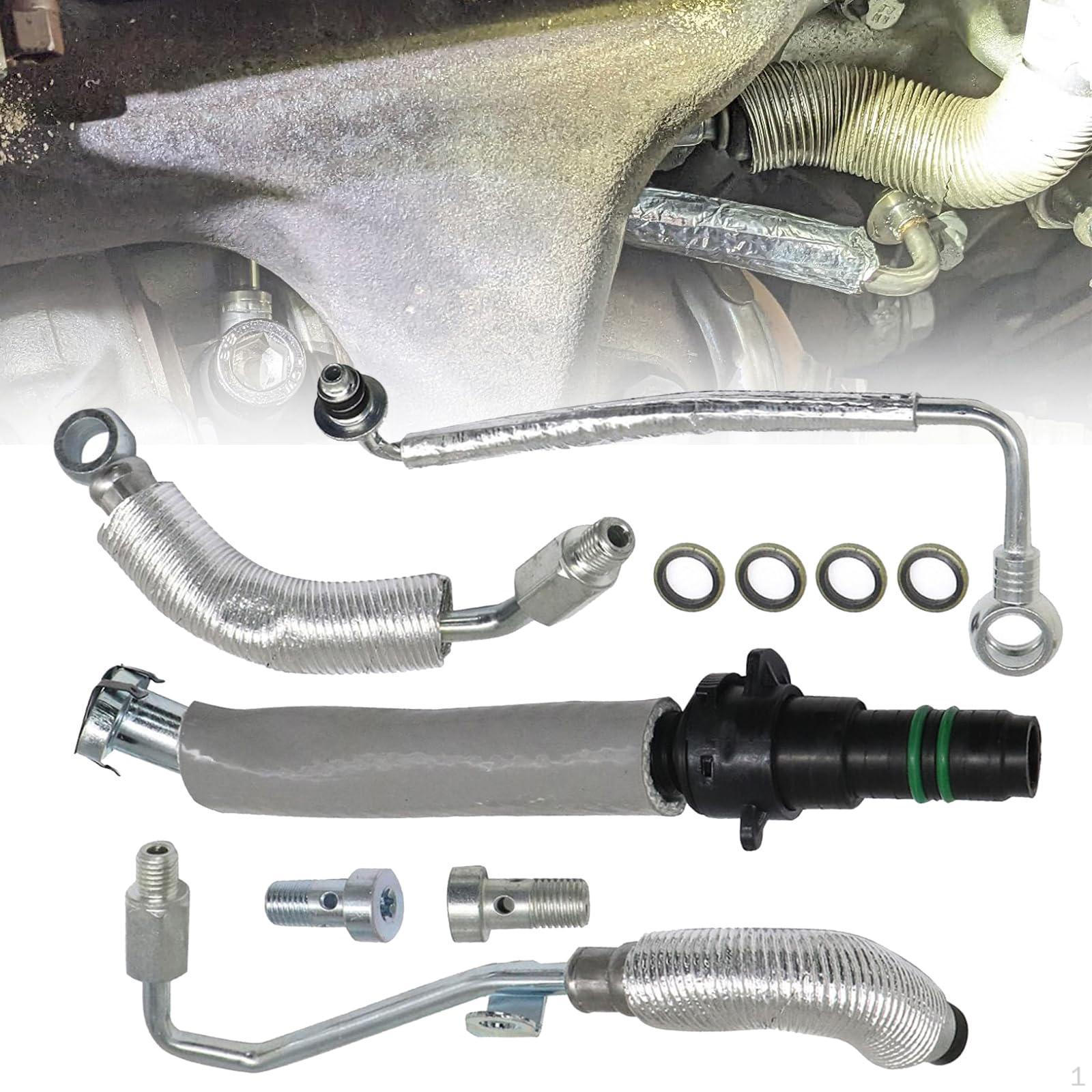 

Turbo Oil Return Drain and feed Pipe Kit 55592600 Replace for Chevy
