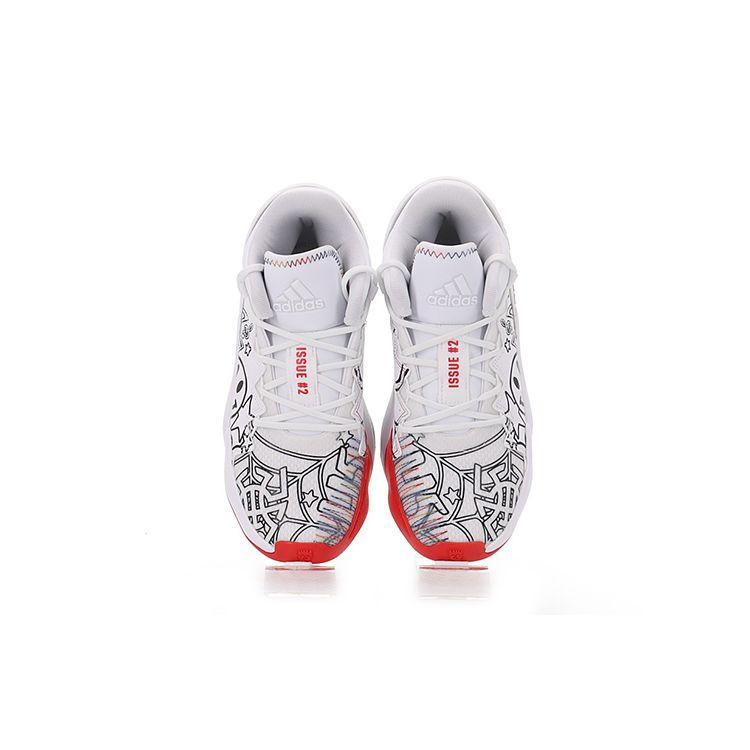 Adidas D.O.N. Issue #2 Big Kids Determination Over Negativity Kids Sneakers White Footwear-White Red G57969