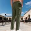 Men's Solid Color Straight Leg Plus Size Slim Business Casual Pants