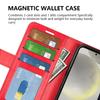 For Samsung Galaxy S24 FE Case Crazy Horse Texture Leather Stand Phone Cover with Wallet