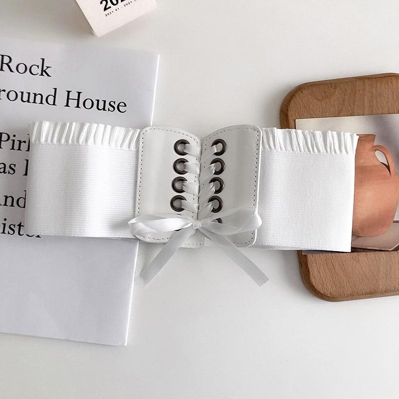 Women's Fashion Lace-up Elastic Waist Belt - Versatile & Slimming 