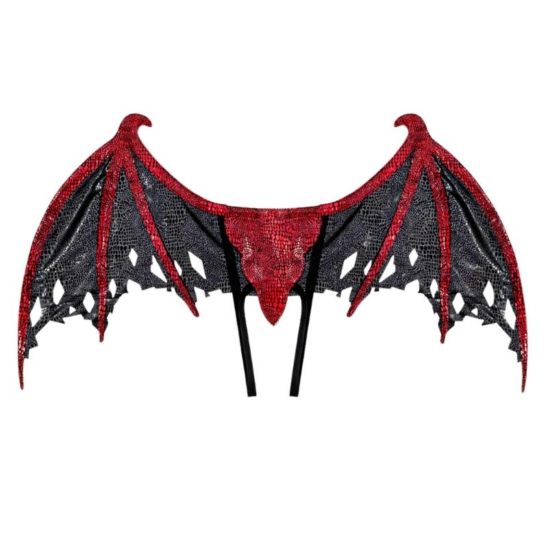 Glittering Dragon Wing Costume Accessory Role Playing Easy Wear For Cosplay And Halloween Parties