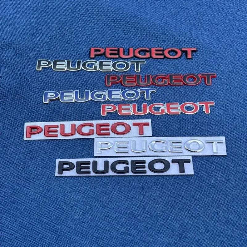 Car Rear Trunk Emblem Sticker Auto Tail Letter Badge for Peugeot 406 405 205 P3008 206 5008 308 208 408 508 407 107 307