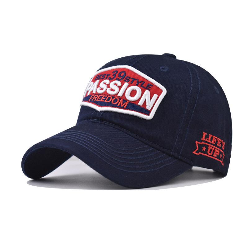 Unisex Cotton Washed Baseball Cap Men Letter Embroid Vintage Fashionable 4 Season Wear Casual Street Wear Outdoor Caps Male