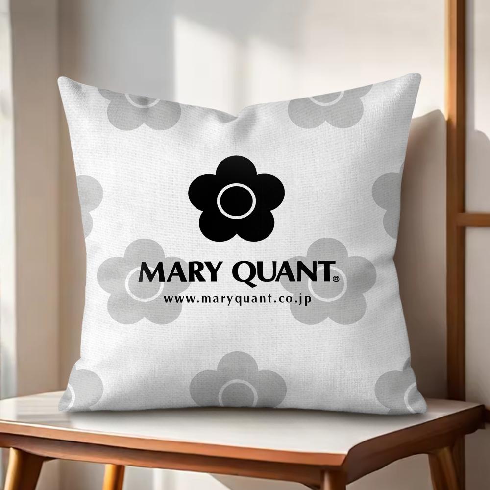 

MMary QQuant Cushion Cover Natural Linen Organic Fabric DoubleSided Printing Couch Pillow Covers Home Decor 30x30cm