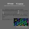 Teclas para teclado mecánico Lofree PC 75/98: juego de teclas negras totalmente transparentes