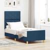 Bed Frame with Headboard Blue 80 x 200 cm Fabric
