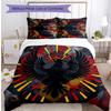 Belgium Football Printed Bedding 3 Piece Set Cozy Breathable Bed Cover Set As Housewarming Holiday Gift