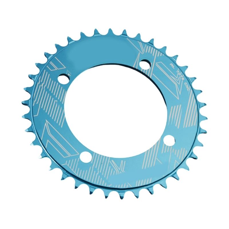 32T/34T/36T/38T 104BCD Fahrrad Rundform Narrow Wide Kettenblatt Kettenrad Fahrrad Kreis Kurbelgarnitur Einzelblatt Teile