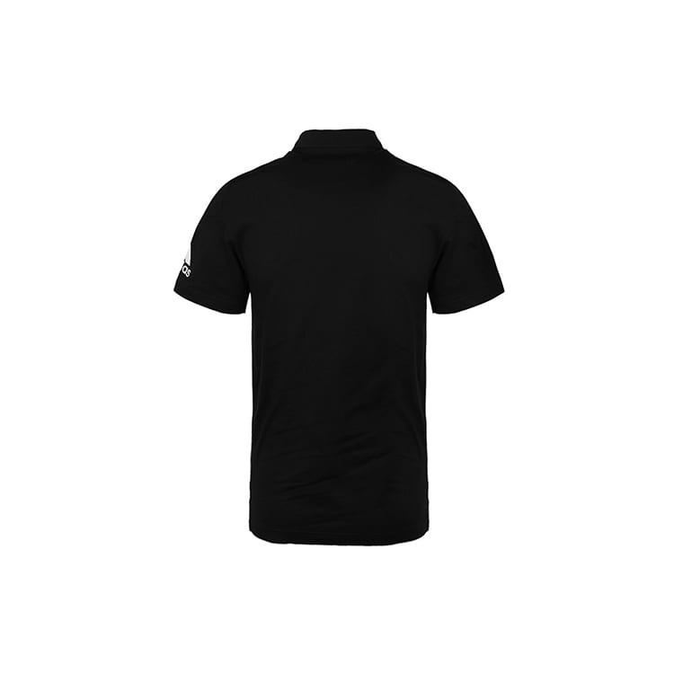 Adidas Polo Shirts Men's Black Polo Collar Moderate Straight Fit DT9911