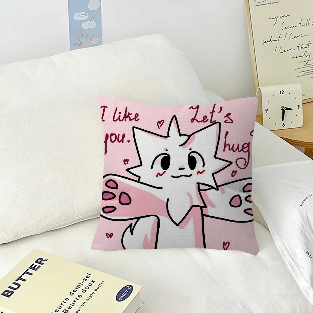 Boykisser Silly Cat Cute Pillowcase toon Gift Cushion Cover Bedroom Home Sofa Chair Seat Decor pillow case