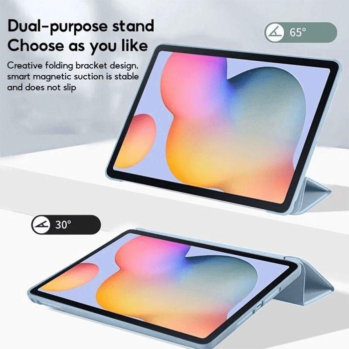 Coque + Verre Trempé - E.F.Connection - pour Samsung Galaxy Tab A9+ - Antichoc Slim - Bleu