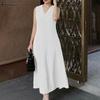 ZANZEA Women Elegant V-Neck Casual Sleeveless Dress