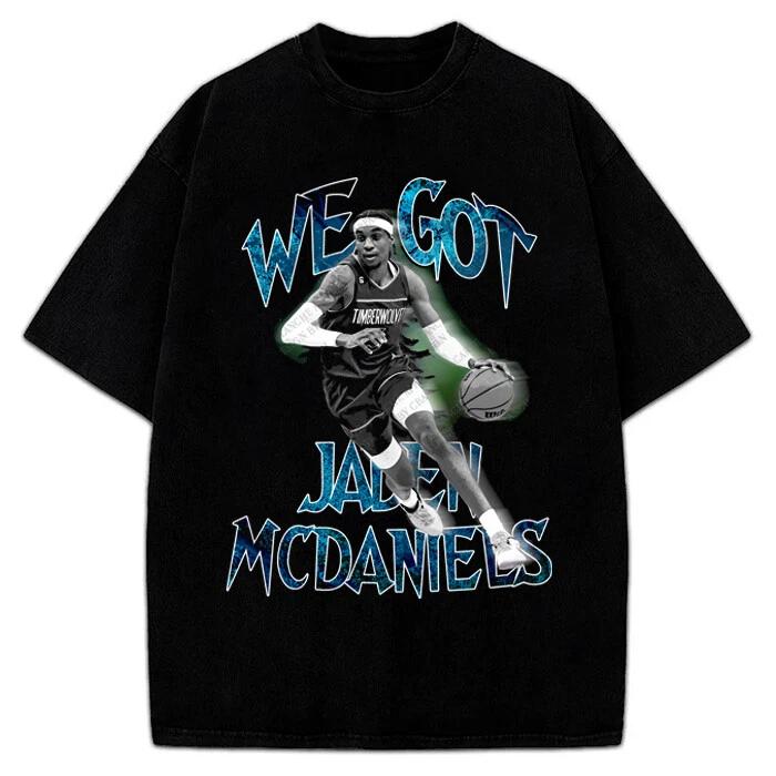 

We Got Jaden Mcdaniels T-Shirt Anthony Edwards Custom Design Graphic Tee Wolves M