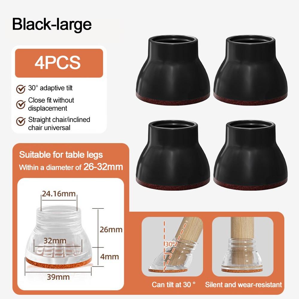 4pcs/set Anti-Scratch Anti-slip Mat Decreases Friction Feet Legs Pads  Household Chair Fittings