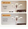 Retro Chinese Style Chandelier with French Cream Design for Living Room and Bedroom