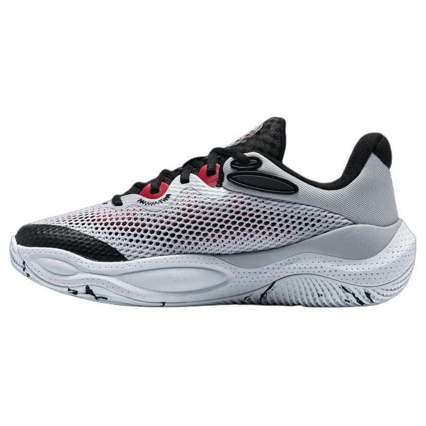Under Armour Curry Splash 24 Basketball Shoes White Black Red Unisex 3027262-102 44.5