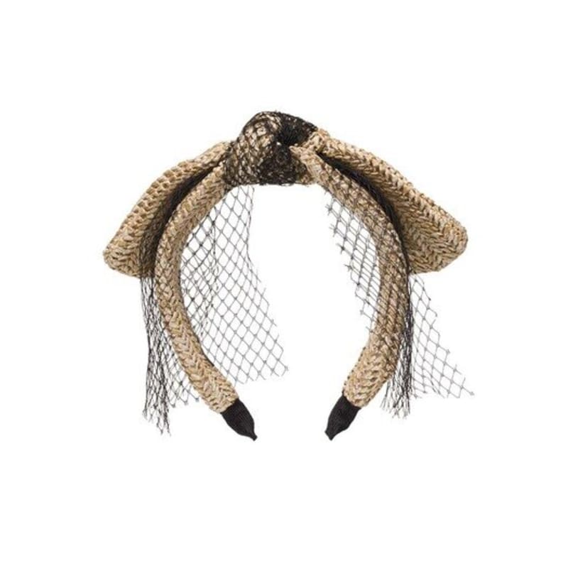 Brauner Hut [Stirnband] Spitze Hase - Stroh