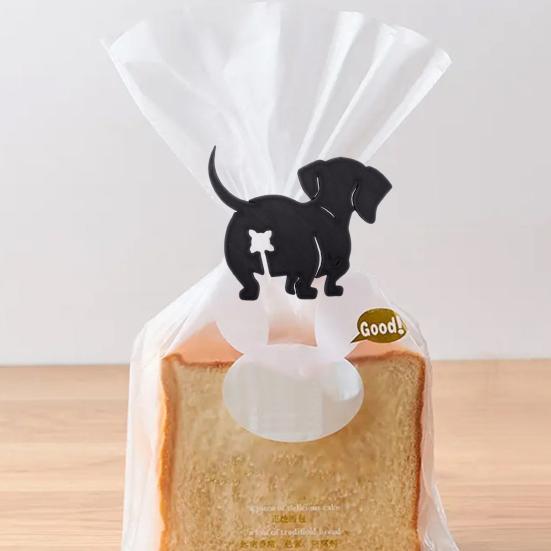 1 Pair Dog Cat Butt Sealing Clip Reusable Snack Bread Food Storage Bag Sealing Clamp Moisture-proof Freshness Keeping Bag Sealer Kitchen Gadgets