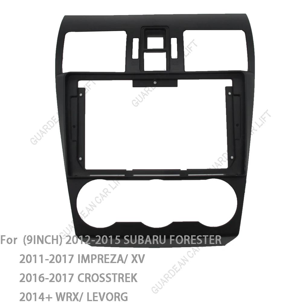 Für SUBARU FORESTER IMPREZA XV CROSSTREK WRX LEVORG 2013+ Stereo-DVD-Player Panel Armaturenbrett-Einbausatz Rahmen 9 Zoll Radioblende passend