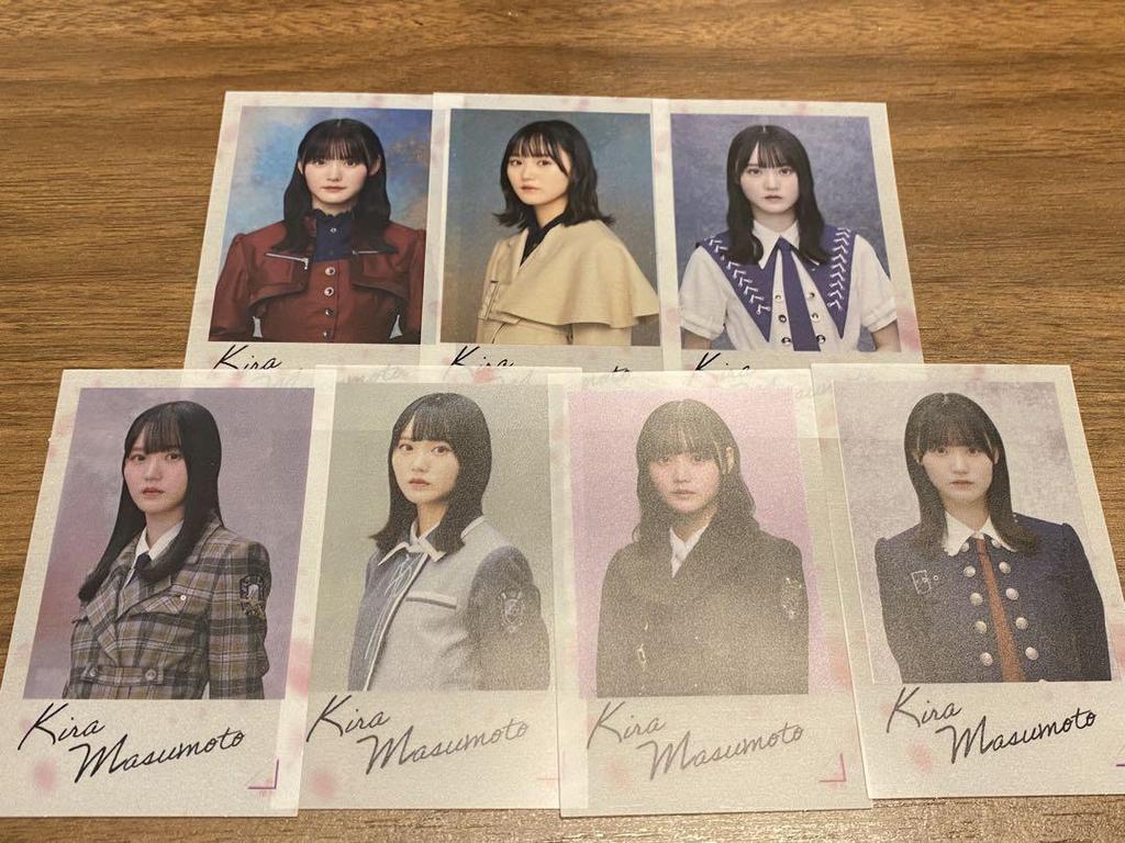 [USED] Sakurazaka46 Kira Masumoto Random Clear Sticker Complete Card