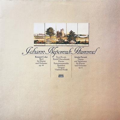 LP Record JOHANN NEPOMUK HUMMEL, PAVOL KOVÁČ, - Konzert C-Dur Nr.2 Op. 44 Fur Klavi VMS2098 SCHWANN MUSICA  1984 Germany Classical Used