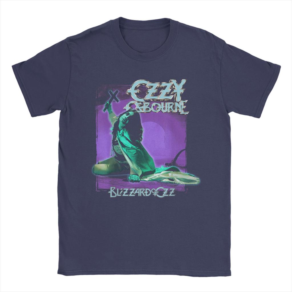 Herren Heavy Metal Rock Ozzy Osbourne Pastell Blizzard T-Shirts Tops Sommer Kurzarm T-Shirt O-Ausschnitt T-Shirt Neuankömmling