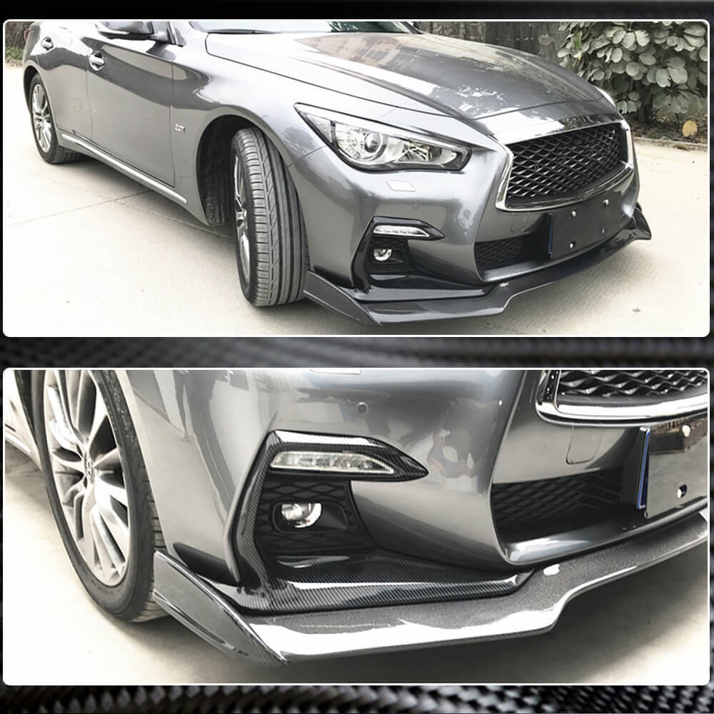 Накладки на противотуманки (для Q50 Sport 2018-2022, Карбон) для Infiniti Q50/Q60