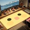 XXL Cute Cow Print Mousepad Cartoon Cow Face Pattern Deskmat Non-Slip Rubber Gaming PC Keyboard Desk Mats Gamer Large Mouse Mats