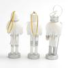 Multipurpose Christmas Nutcrackers Soldiers Sturdy Wood Figures for Seasonal Fireplaces Embellishment Home Decoration