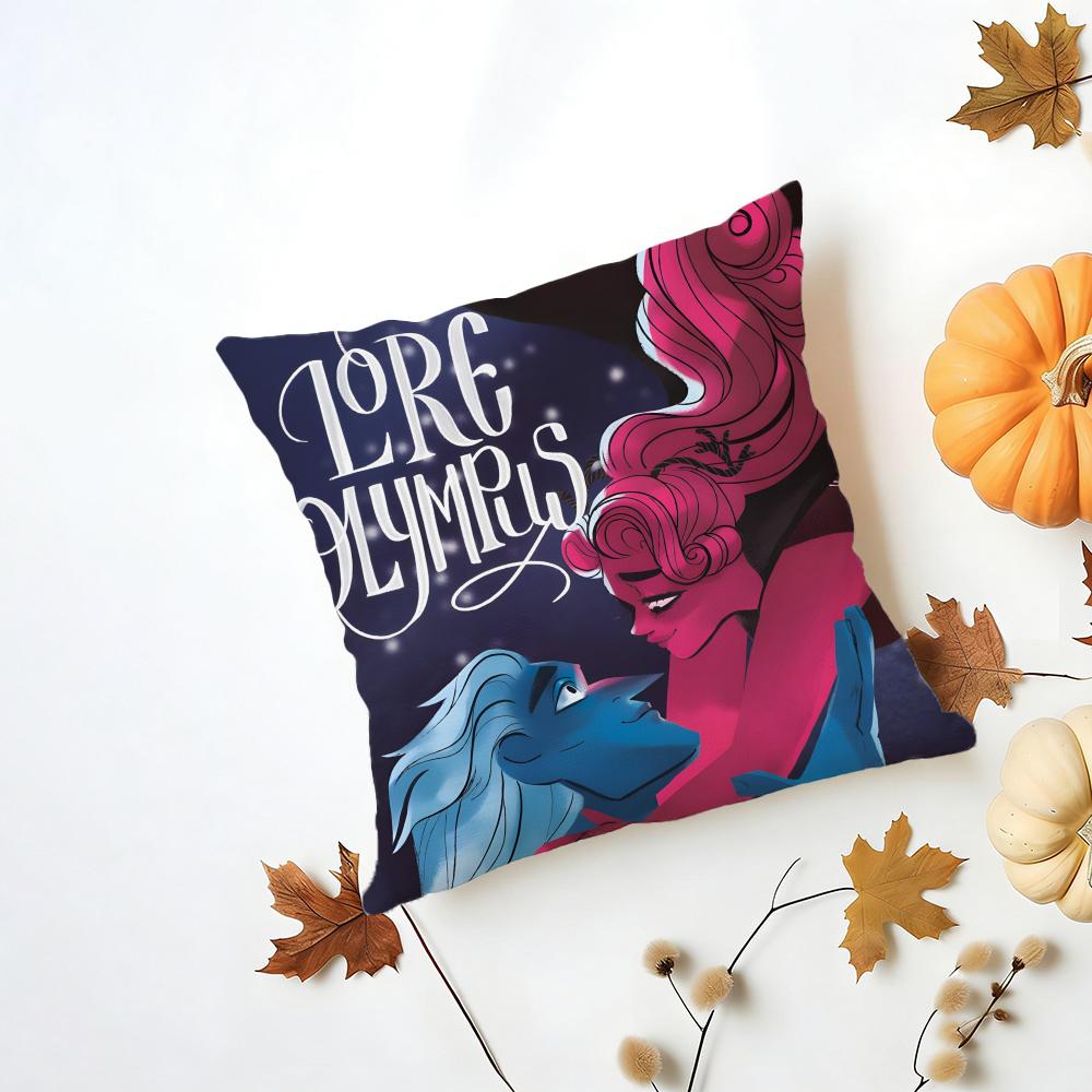 Fantasy Casual Myth Modernized LLore Olympus Cushion Cover Washable Linen Pillowcase Soft for Daily Sofa Bed Home Room Decor 30X30cm
