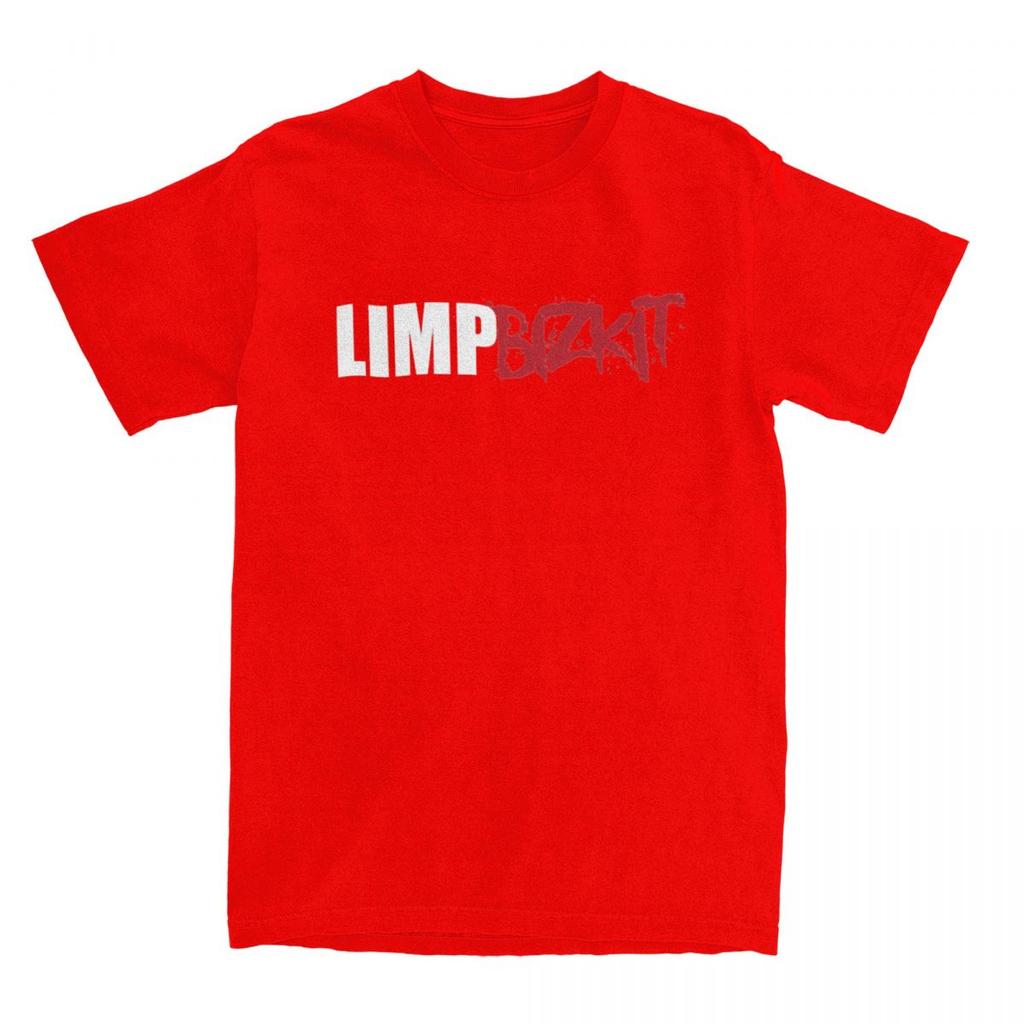Limp Bizkit Band Logo Men T Shirt Funny Tees Short Sleeve Crewneck T-Shirt Pure Cotton Big Size Clothing