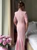 Elegant European & American Cross-Border Short Sleeve Long Dress - 2025 Summer New Style