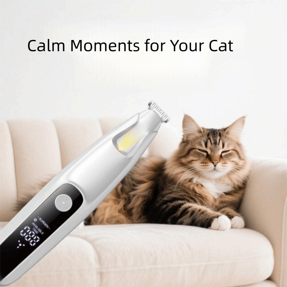 LED Pet Paw Hair Clippers Fully Waterproof Electric Dog Hair Remover Dog Paw Trimmer  Nail Grooming