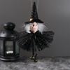 Halloween Hanging Skeleton Ornaments,Witch Hat And Bells Handmade Decorations Halloween Party Household Ornaments