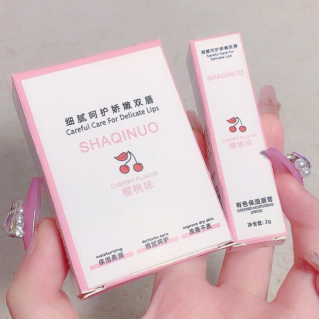 Feuchtigkeitsspendendes Lippenstift-Set, feuchtigkeitsspendender, lang anhaltender getönter Lippenbalsam für trockene Lippen, natürlicher und praller Lipgloss für den täglichen Gebrauch