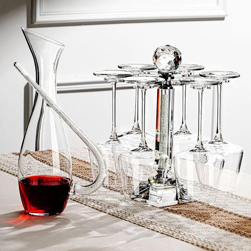 Luxury Crystal Wine Decanter & Goblet Set