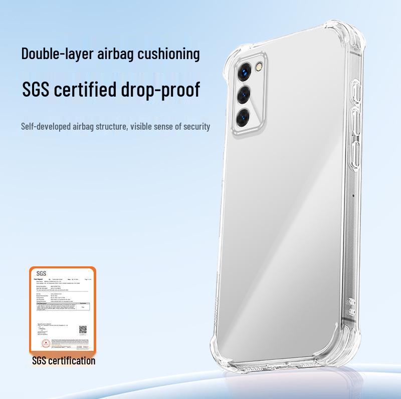 OPPO A55/A55s Airbag Anti-Drop Transparente TPU Schutzhülle